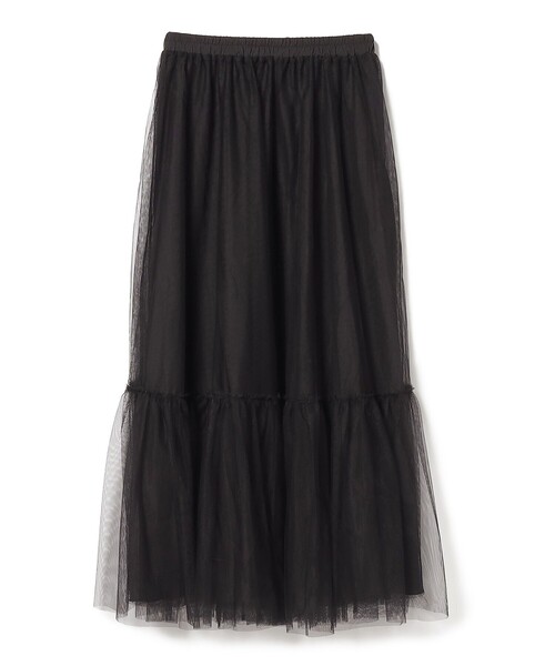 BEAMS HEART（ビームスハート）の「BEAMS HEART / チュール ロングスカート（スカート・レディース・ブラック/ブラウン・FREE）」の15枚目の写真