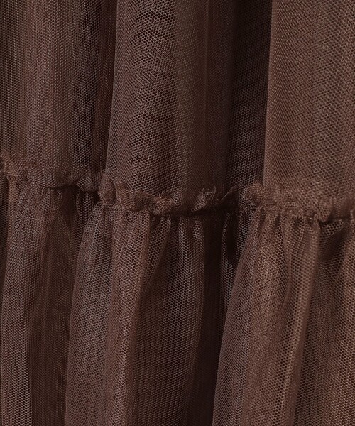 BEAMS HEART（ビームスハート）の「BEAMS HEART / チュール ロングスカート（スカート・レディース・ブラック/ブラウン・FREE）」の20枚目の写真