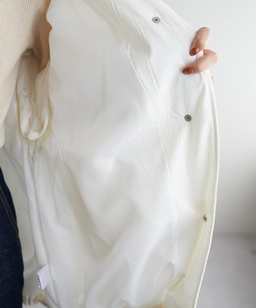 DISCOAT（ディスコート）の「【WEB限定】袖取り外し中綿ブルゾン（ダウンジャケット/コート・レディース・アイボリー/ブラック・MEDIUM）」の19枚目の写真
