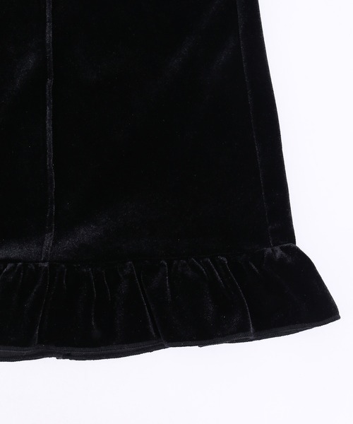 WC（ダブル シー）の「【EC限定】ベロアフリルフレアパンツ（その他パンツ・レディース・グリーン/ピンク/ブラック・FREE）」の14枚目の写真