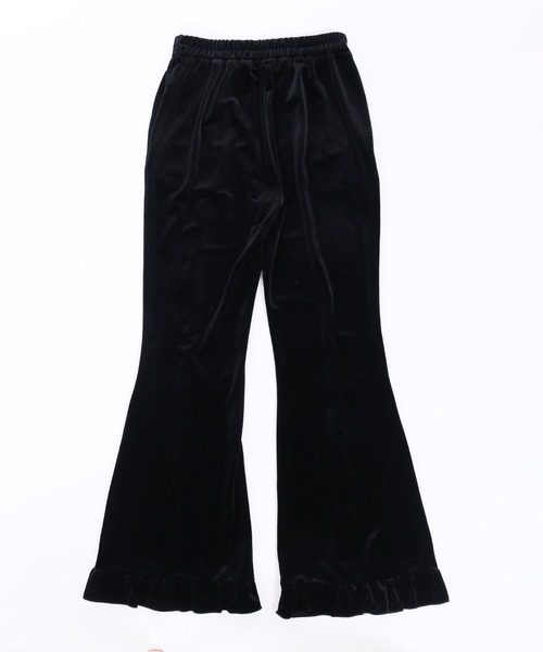 WC（ダブル シー）の「【EC限定】ベロアフリルフレアパンツ（その他パンツ・レディース・グリーン/ピンク/ブラック・FREE）」の21枚目の写真