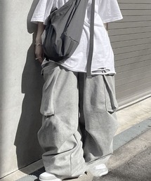wide sweat cargo pants/ワイドスウェットカーゴパンツ