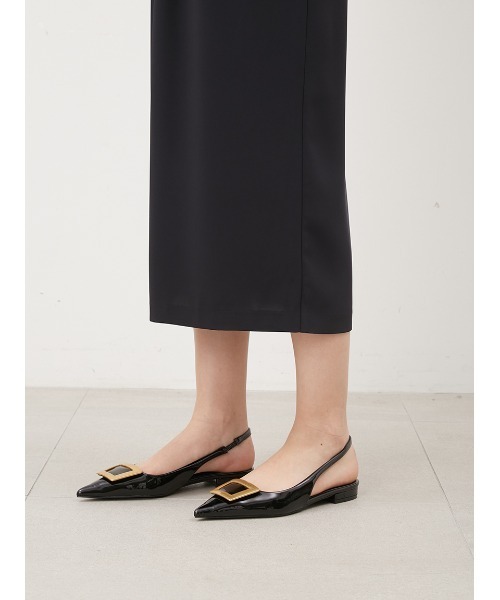 Mila Owen（ミラオーウェン）の「SET UPウエストゴムストレートスカート【手洗い可能】（スカート・レディース・ブラック/ネイビー/ピンク・1/0）」の10枚目の写真