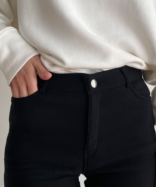 CANAL JEAN（キャナルジーン）の「El mar　あったかスキニーパンツ（その他パンツ・レディース・ブラック/ベージュ・SMALL/MEDIUM）」の11枚目の写真