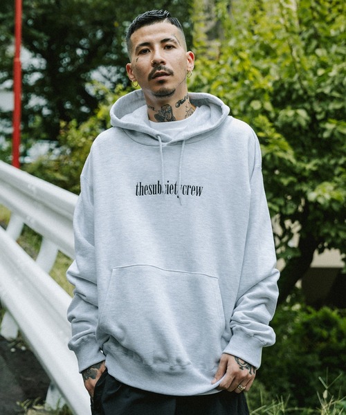 Subciety（サブサエティ）の「CREW PARKA（パーカー・メンズ・アッシュ/ブラック×ホワイト/ブラック×パープル/ネイビー・XX-LARGE/LARGE/MEDIUM/X-LARGE/SMALL）」の13枚目の写真