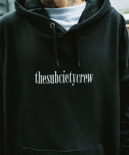 Subciety（サブサエティ）の「CREW PARKA（パーカー・メンズ・アッシュ/ブラック×ホワイト/ブラック×パープル/ネイビー・XX-LARGE/LARGE/MEDIUM/X-LARGE/SMALL）」の14枚目の写真