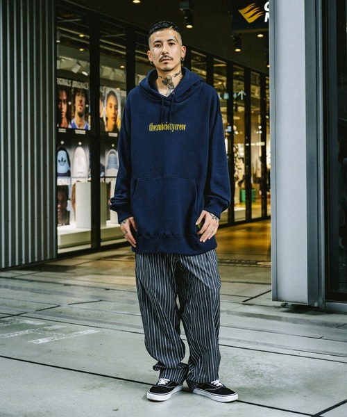 Subciety（サブサエティ）の「CREW PARKA（パーカー・メンズ・アッシュ/ブラック×ホワイト/ブラック×パープル/ネイビー・XX-LARGE/LARGE/MEDIUM/X-LARGE/SMALL）」の15枚目の写真