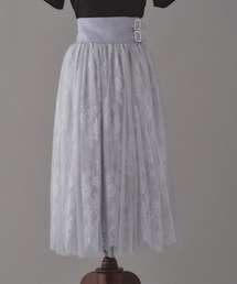 emiriawiz | Double buckle volume tulle skirt(スカート)
