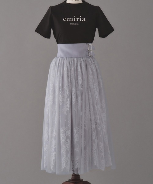emiriawiz(エミリアウィズ)の「Double buckle volume tulle skirt(スカート・レディース・ブラック/グレー/ベージュ・SMALL/MEDIUM)」の11枚目の写真