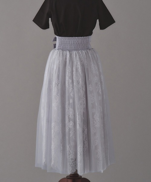 emiriawiz(エミリアウィズ)の「Double buckle volume tulle skirt(スカート・レディース・ブラック/グレー/ベージュ・SMALL/MEDIUM)」の13枚目の写真
