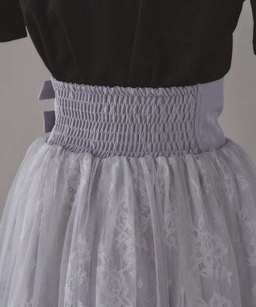 emiriawiz(エミリアウィズ)の「Double buckle volume tulle skirt(スカート・レディース・ブラック/グレー/ベージュ・SMALL/MEDIUM)」の14枚目の写真