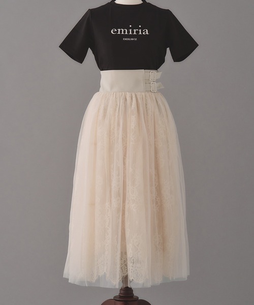 emiriawiz(エミリアウィズ)の「Double buckle volume tulle skirt(スカート・レディース・ブラック/グレー/ベージュ・SMALL/MEDIUM)」の9枚目の写真