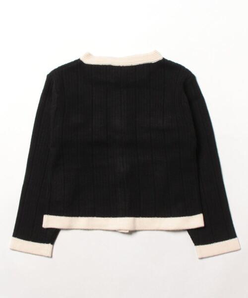 by LOVEiT（バイラビット）の「パールボタンニットカーディガン（カーディガン/ボレロ・キッズ・アイボリー/モカ/ブラック・130cm/150cm/160cm/140cm/120cm）」の4枚目の写真