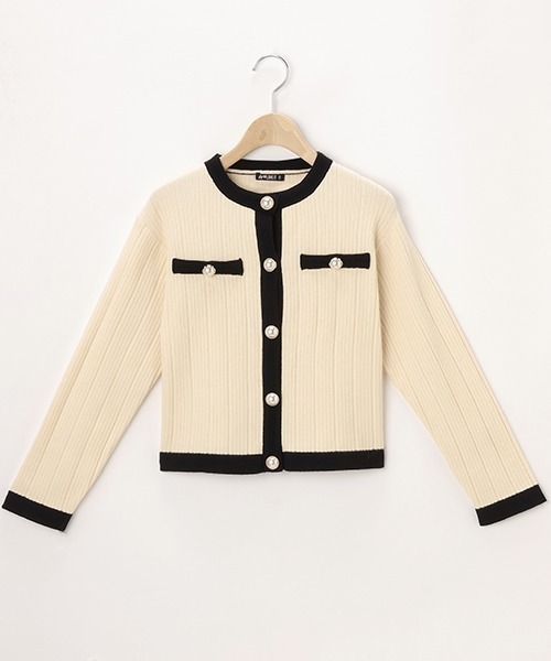 by LOVEiT（バイラビット）の「パールボタンニットカーディガン（カーディガン/ボレロ・キッズ・アイボリー/モカ/ブラック・130cm/150cm/160cm/140cm/120cm）」の10枚目の写真