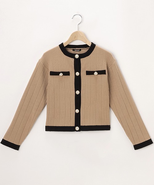by LOVEiT（バイラビット）の「パールボタンニットカーディガン（カーディガン/ボレロ・キッズ・アイボリー/モカ/ブラック・130cm/150cm/160cm/140cm/120cm）」の9枚目の写真