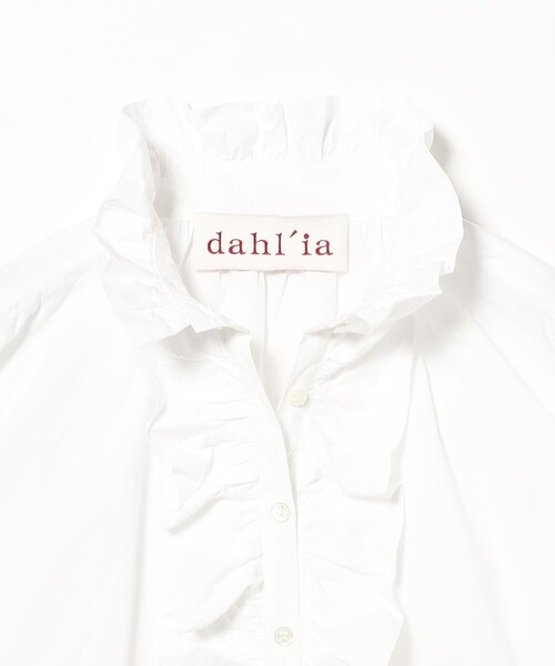 dahl'ia（ダリア）の「dahl'ia / フロントフリル ロングブラウス