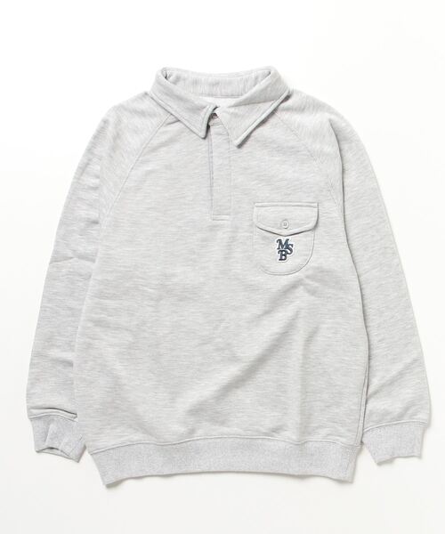 My sugar Babe(マイシュガーベイブ)の「MSB patch logo sweat polo shirt(スウェット・メンズ・ブルー/グレー/グリーン/アイボリー・LARGE/MEDIUM)」の3枚目の写真
