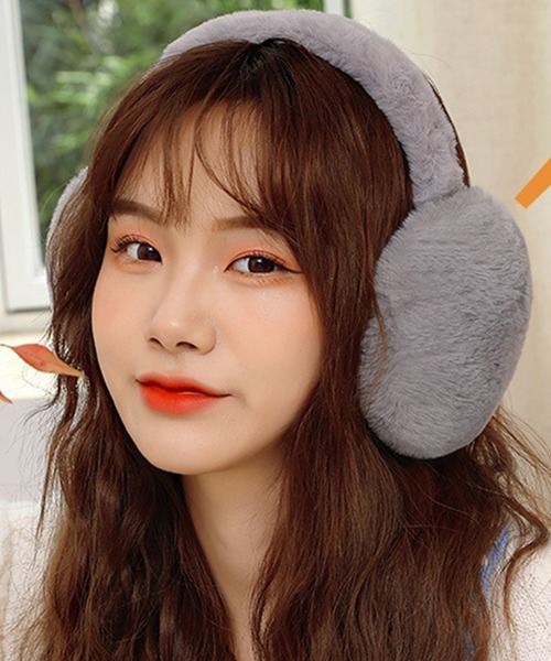 Drawerドゥロワー ★ファーイヤーマフ★新品未使用 FURLA 耳当て イヤーマフ イヤーマフラー ”ハート” フェイクファー