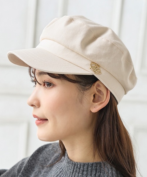 Honeys（ハニーズ）の「マリンキャスケット（キャスケット・レディース・ブラック系その他/ブラック/ベージュ/アイボリー・FREE）」の2枚目の写真