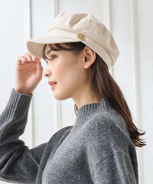 Honeys（ハニーズ）の「マリンキャスケット（キャスケット・レディース・ブラック系その他/ブラック/ベージュ/アイボリー・FREE）」の6枚目の写真