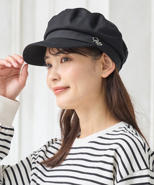 Honeys（ハニーズ）の「マリンキャスケット（キャスケット・レディース・ブラック系その他/ブラック/ベージュ/アイボリー・FREE）」の12枚目の写真