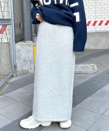LEPSIM | 7ゲージラメニットスカート　987328(スカート)