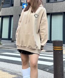 ハートプリントロゴBIGパーカー