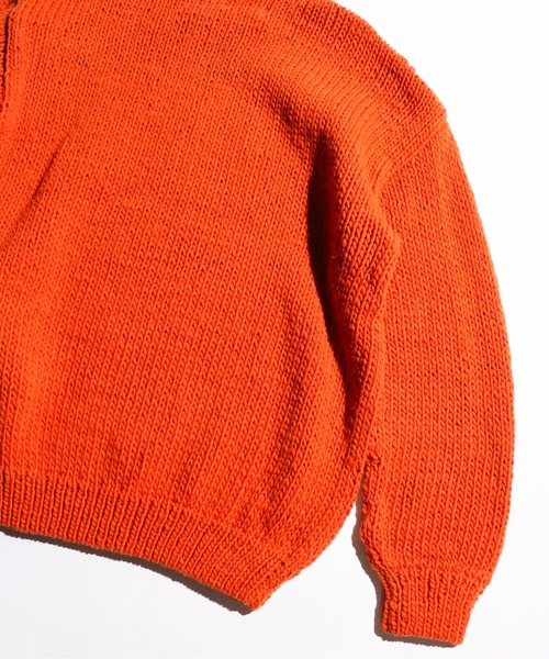 bukht(ブフト)の「BUKHT / ブフト PERUVIAN HAND KNIT SWEATER ペルー産ハンドニットセーター(ニット/セーター・メンズ・ブルー/オレンジ/マスタード/ダークブラウン/パープル・ONE SIZE)」の8枚目の写真