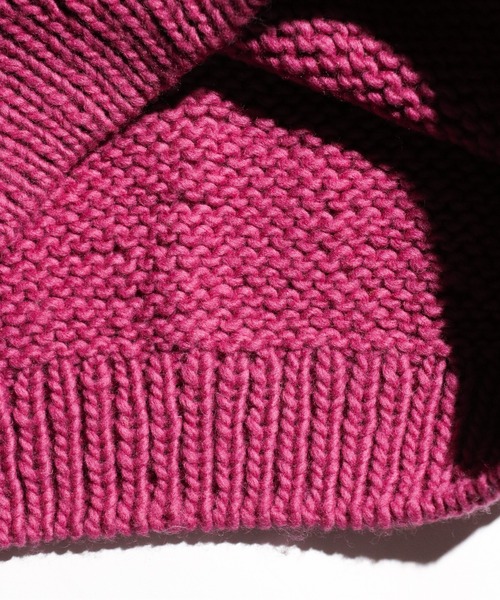 bukht(ブフト)の「BUKHT / ブフト PERUVIAN HAND KNIT SWEATER ペルー産ハンドニットセーター(ニット/セーター・メンズ・ブルー/オレンジ/マスタード/ダークブラウン/パープル・ONE SIZE)」の18枚目の写真