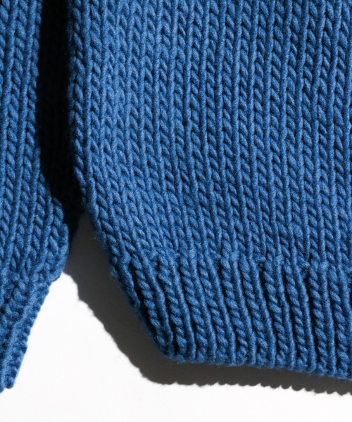 bukht(ブフト)の「BUKHT / ブフト PERUVIAN HAND KNIT SWEATER ペルー産ハンドニットセーター(ニット/セーター・メンズ・ブルー/オレンジ/マスタード/ダークブラウン/パープル・ONE SIZE)」の14枚目の写真