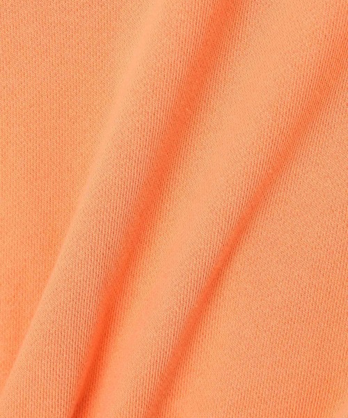 X-girl(エックスガール)の「CROPPED HALF ZIP SWEAT TOP(スウェット・レディース・ベージュ/チャコール/オレンジ・M/S)」の11枚目の写真