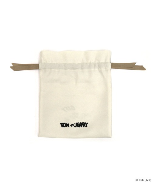 Tom＆Jerry（トムアンドジェリー）の「【公式】TOMandJERRY ラッピング巾着ポーチ（ラッピングキット・レディース・ベージュ・S/M/L）」の4枚目の写真