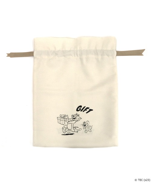 Tom＆Jerry（トムアンドジェリー）の「【公式】TOMandJERRY ラッピング巾着ポーチ（ラッピングキット・レディース・ベージュ・S/M/L）」の5枚目の写真