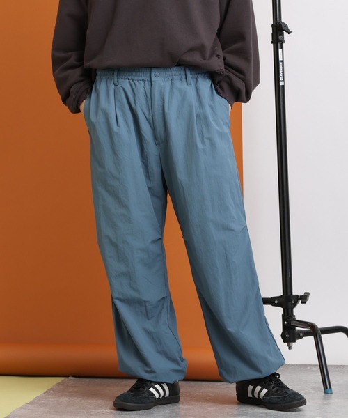 セール】NYLON WIDE EASY PANTS/ナイロン/ワイドストレート