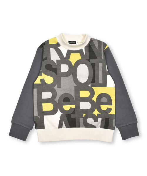 BeBe（ベベ）の「BIGロゴ配色トレーナー(80~150cm)（スウェット・キッズ・ブラック系その他/ブルー系その他・150cm/130cm/100cm/140cm/120cm/80ｃｍ/90cm/110cm）」の11枚目の写真