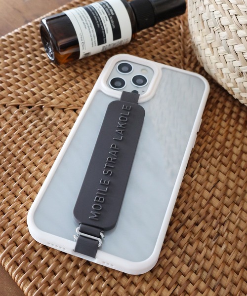 LAKOLE(ラコレ)の「スマホストラップバンド / 994562(スマホグッズ・レディース・カーキ/ホワイト/チャコール/グレー・FREE)」の3枚目の写真