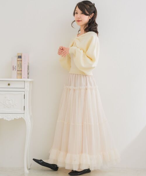 ems excite（エムズエキサイト）の「2WAYリボンNTSET（ニット