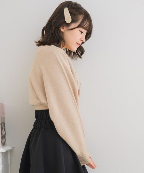 エムズミニリボン付ニット(黒) エムズミニリボン付ニット(黒)