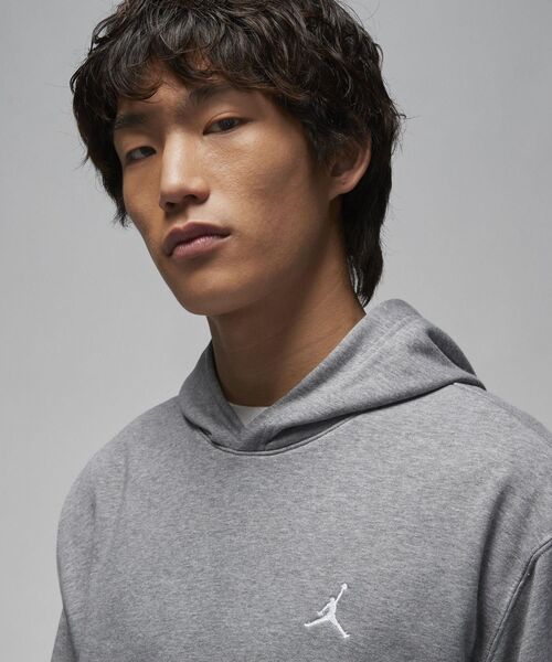 JORDAN BRAND（ジョーダンブランド）の「ジョーダン エッセンシャル メンズ ループバック フリース プルオーバー パーカー / Jordan Essentials Men's Loopback Fleece Pullover Hoodie＜S-3XL 展開＞（パーカー・メンズ・ヘザーグレー/ブラック・XL/S/3XL/M/L/2XL）」の9枚目の写真