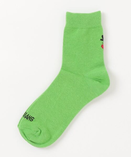 BOHEMIANS（ボヘミアンズ）の「BOHEMIANS/ボヘミアンズ　BACK LOVE&HAT SOCKS ソックス　ウィメンズ（ソックス/靴下・レディース・ホワイト/ブラック/ピンク/モスグリーン・F）」の3枚目の写真
