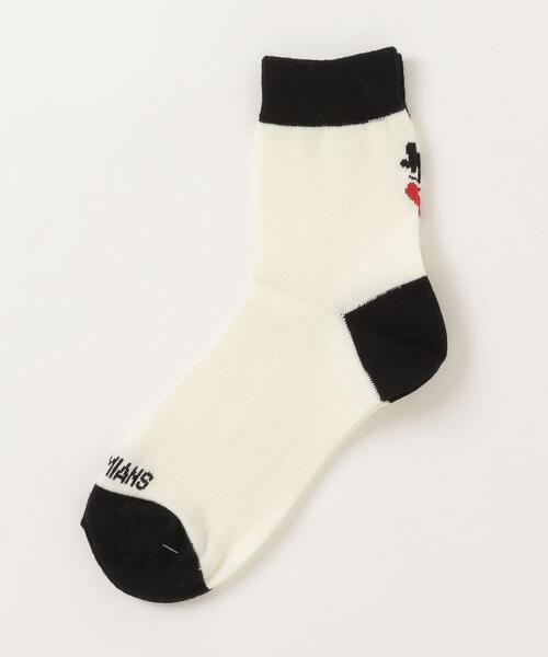 BOHEMIANS（ボヘミアンズ）の「BOHEMIANS/ボヘミアンズ　BACK LOVE&HAT SOCKS ソックス　ウィメンズ（ソックス/靴下・レディース・ホワイト/ブラック/ピンク/モスグリーン・F）」の5枚目の写真
