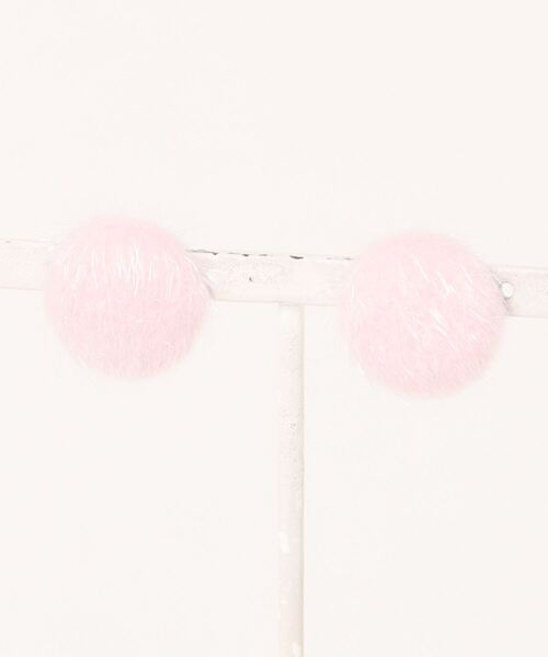 SPIGA（スピーガ）の「ﾌｧｰﾎﾞﾀﾝﾋﾟｱｽ（ピアス（両耳用）・レディース・ホワイト/ピンク/ボルドー/ブラウン/グレー/ブラック・FREE）」の5枚目の写真