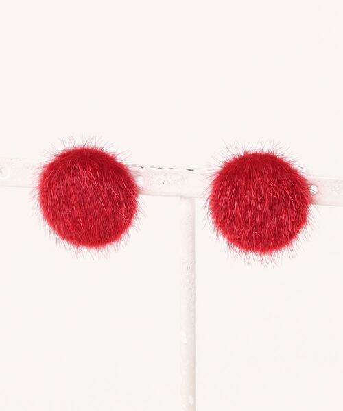 SPIGA（スピーガ）の「ﾌｧｰﾎﾞﾀﾝﾋﾟｱｽ（ピアス（両耳用）・レディース・ホワイト/ピンク/ボルドー/ブラウン/グレー/ブラック・FREE）」の6枚目の写真