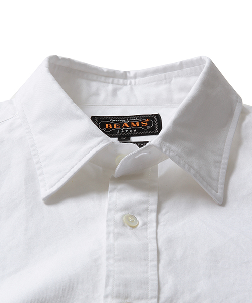 BEAMS PLUS（ビームスプラス）の「BEAMS PLUS / 120/3 オックスフォード レギュラーカラーシャツ（シャツ/ブラウス・メンズ・ホワイト/サックスブルー・MEDIUM/LARGE/X-LARGE/SMALL/XX-LARGE/X-SMALL）」の7枚目の写真