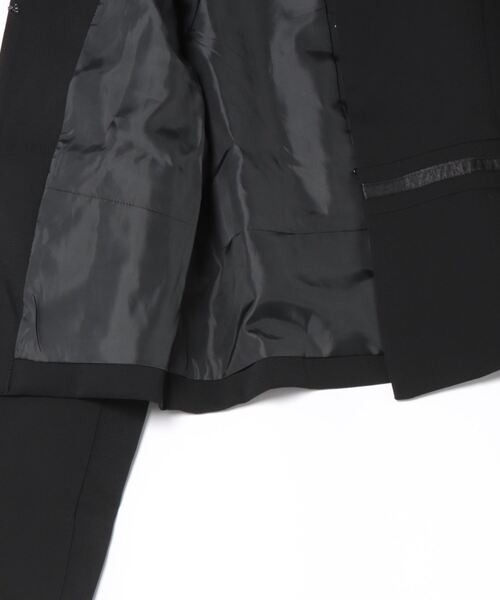 coca(coca)(コカ)の「【WEB限定セール】セットアップ対応ショートジャケット(ノーカラージャケット・レディース・ネイビー/ブラック・L/M)」の17枚目の写真