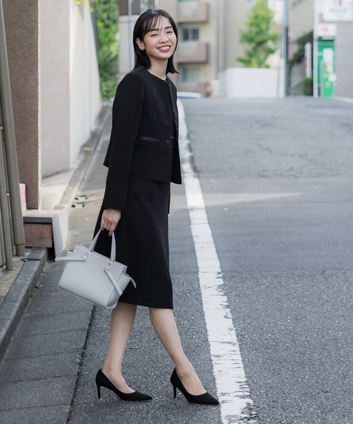 セール】【WEB限定セール】セットアップ対応ショートジャケット（ノー