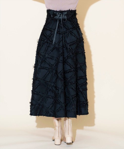 WILLSELECTION（ウィルセレクション）の「フェザージャガードフレアスカート（スカート・レディース・オフホワイト/ブラック/ピンク・FREE）」の16枚目の写真