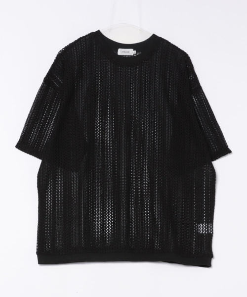 JUGLANS(ユグランス)の「【ATELANE】カットレースクルーショートスリーブTシャツ/メンズ(Tシャツ/カットソー・メンズ・ベージュ/ブラック/ホワイト・L/M/XL)」の2枚目の写真