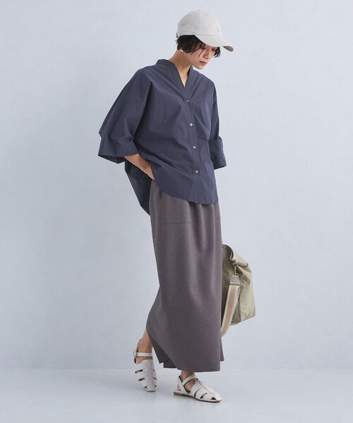 新品☆green label relaxing ワッシャードルマンスリーブシャツ green label relaxing（グリーンレーベルリラクシング）の