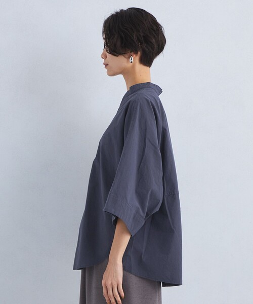green label relaxing（グリーンレーベルリラクシング）の「ワッシャー ドルマンスリーブ シャツ（シャツ/ブラウス・レディース・ベージュ/ネイビー/ホワイト・FREE）」の17枚目の写真
